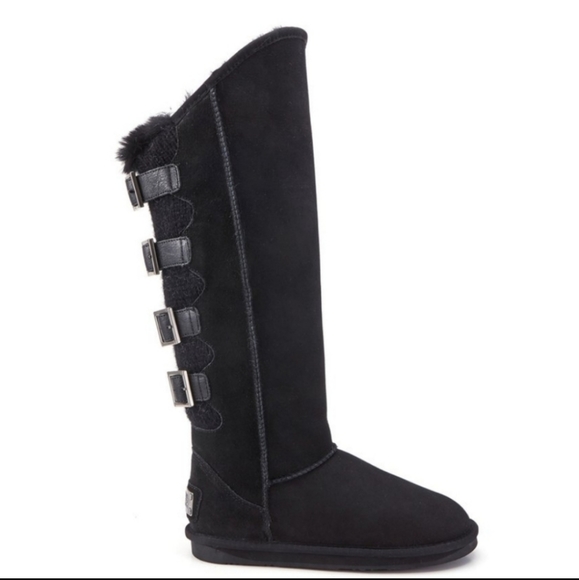 Australia Luxe Collective Spartan Knit X-Tall Suede Buckle Boots #198 - Picture 4 of 8